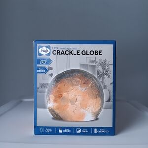 Sealy LED Himalayan Salt Crackle Globe